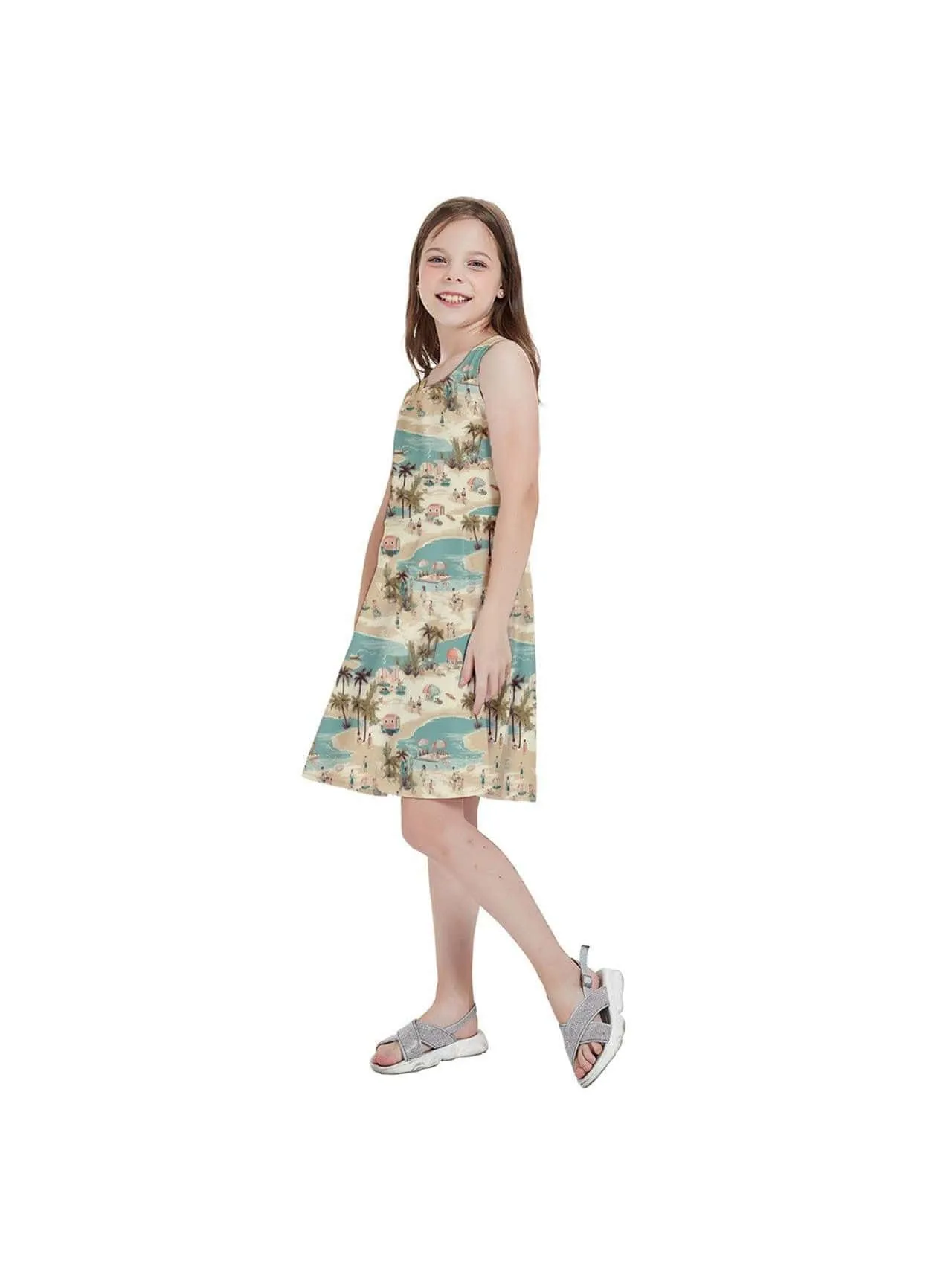 Vintage Vacation Kids' Skater Dress