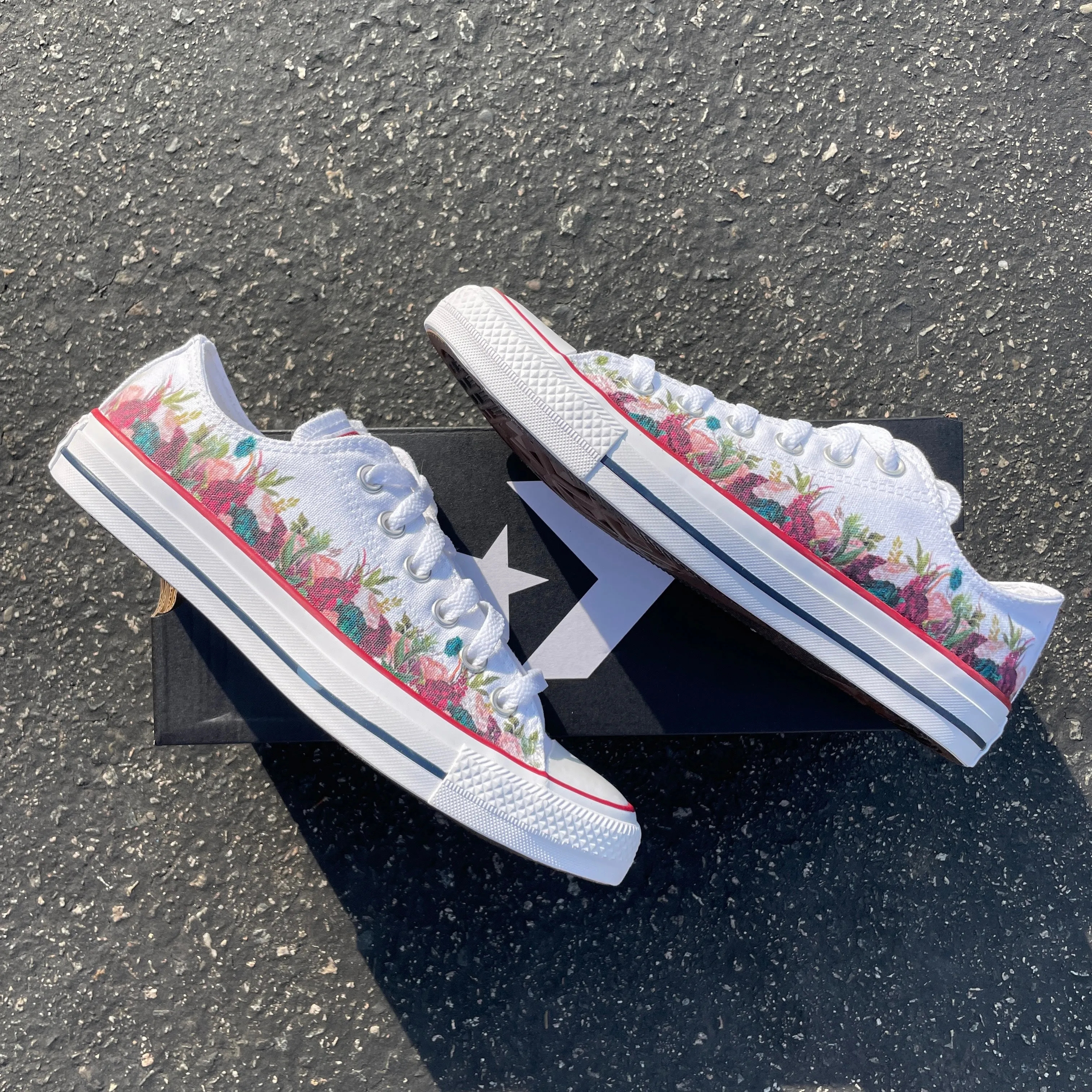 Wedding Flower Low Top Sneakers