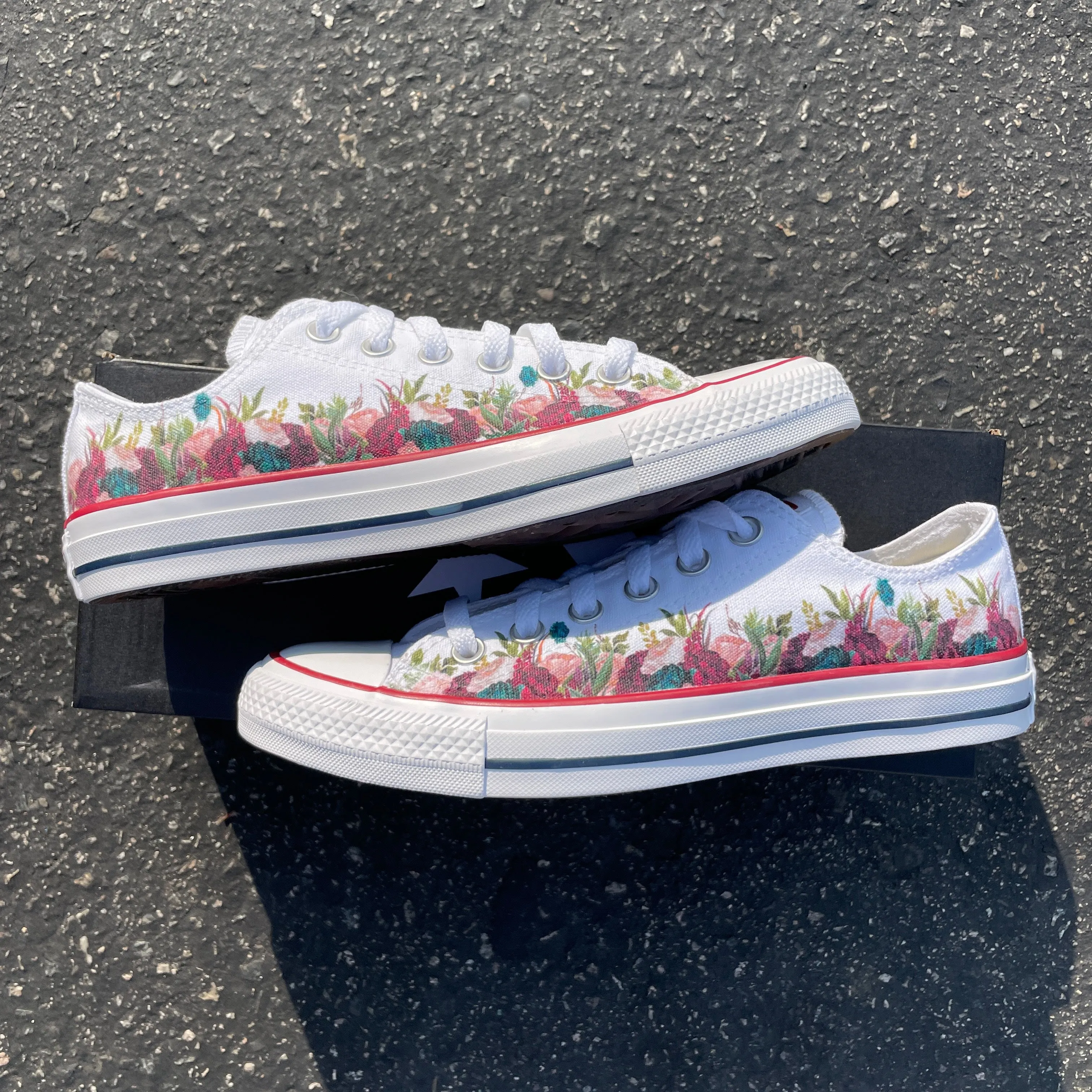 Wedding Flower Low Top Sneakers