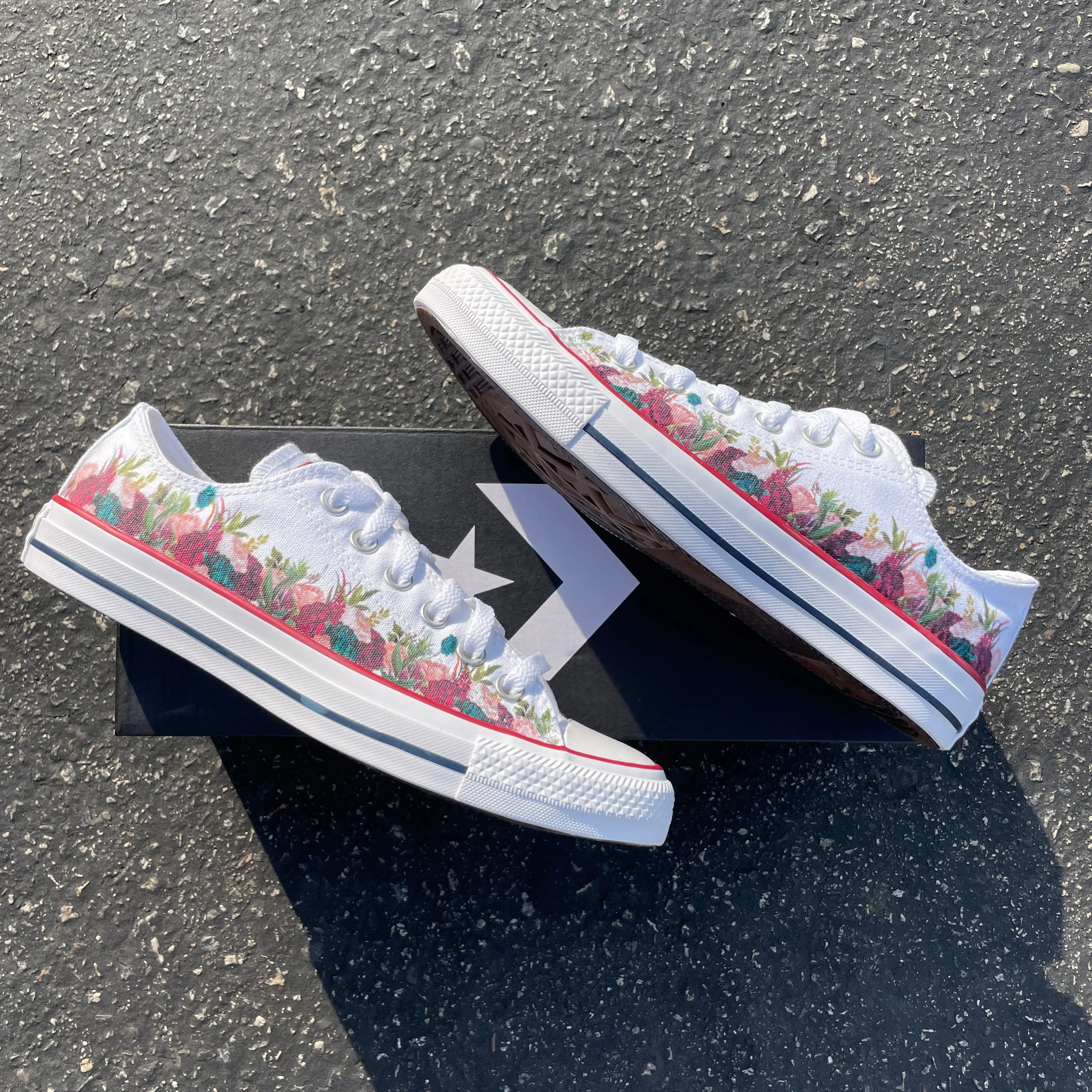 Wedding Flower Low Top Sneakers