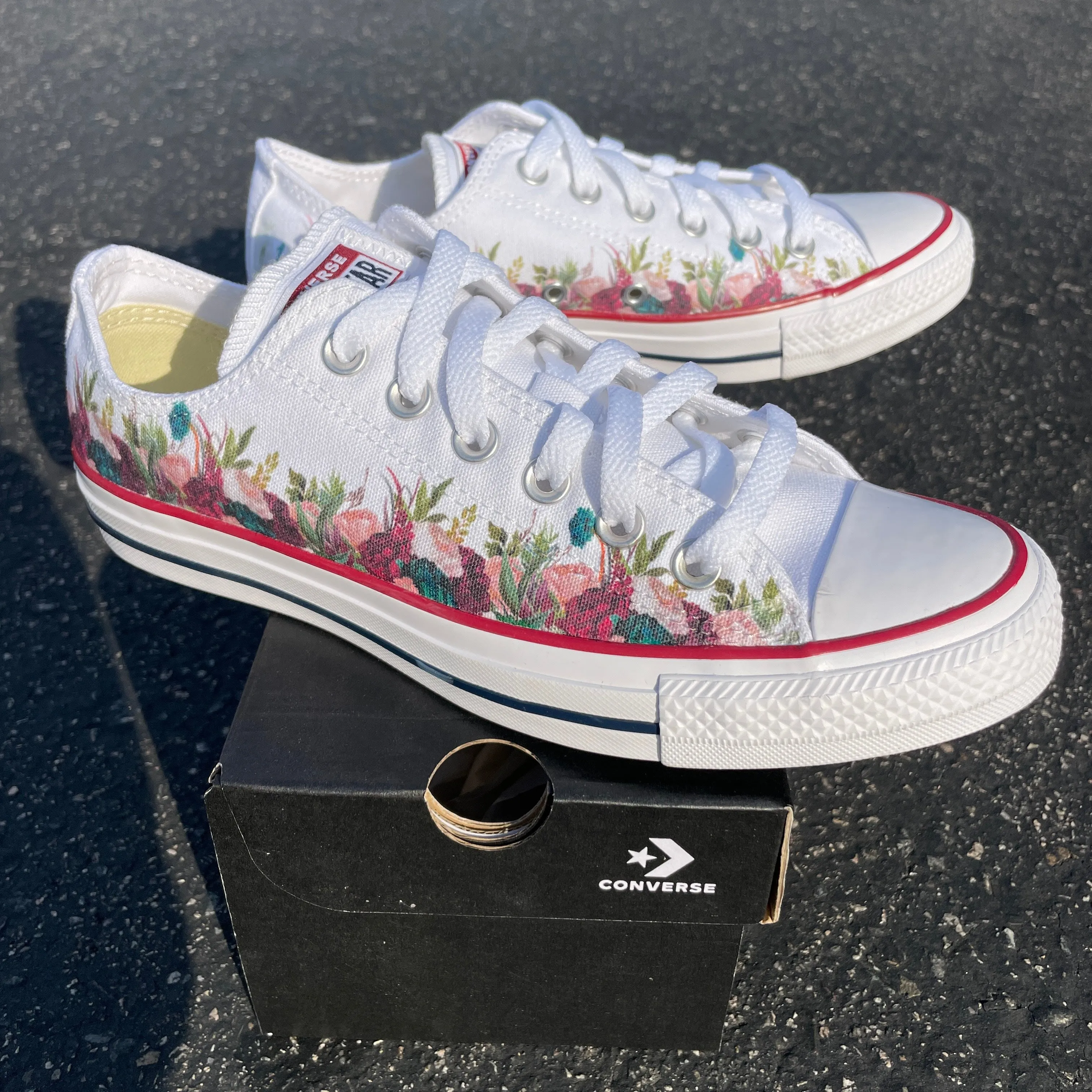 Wedding Flower Low Top Sneakers