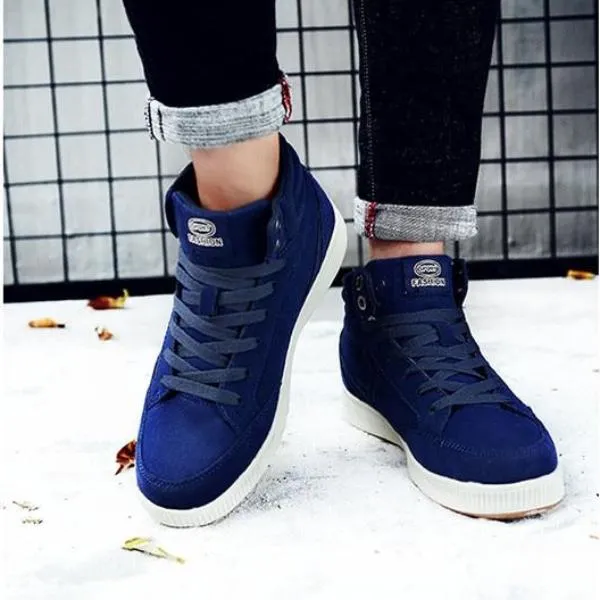 Winter Genuine Leather Casual Hip Hop Shoes With Fur