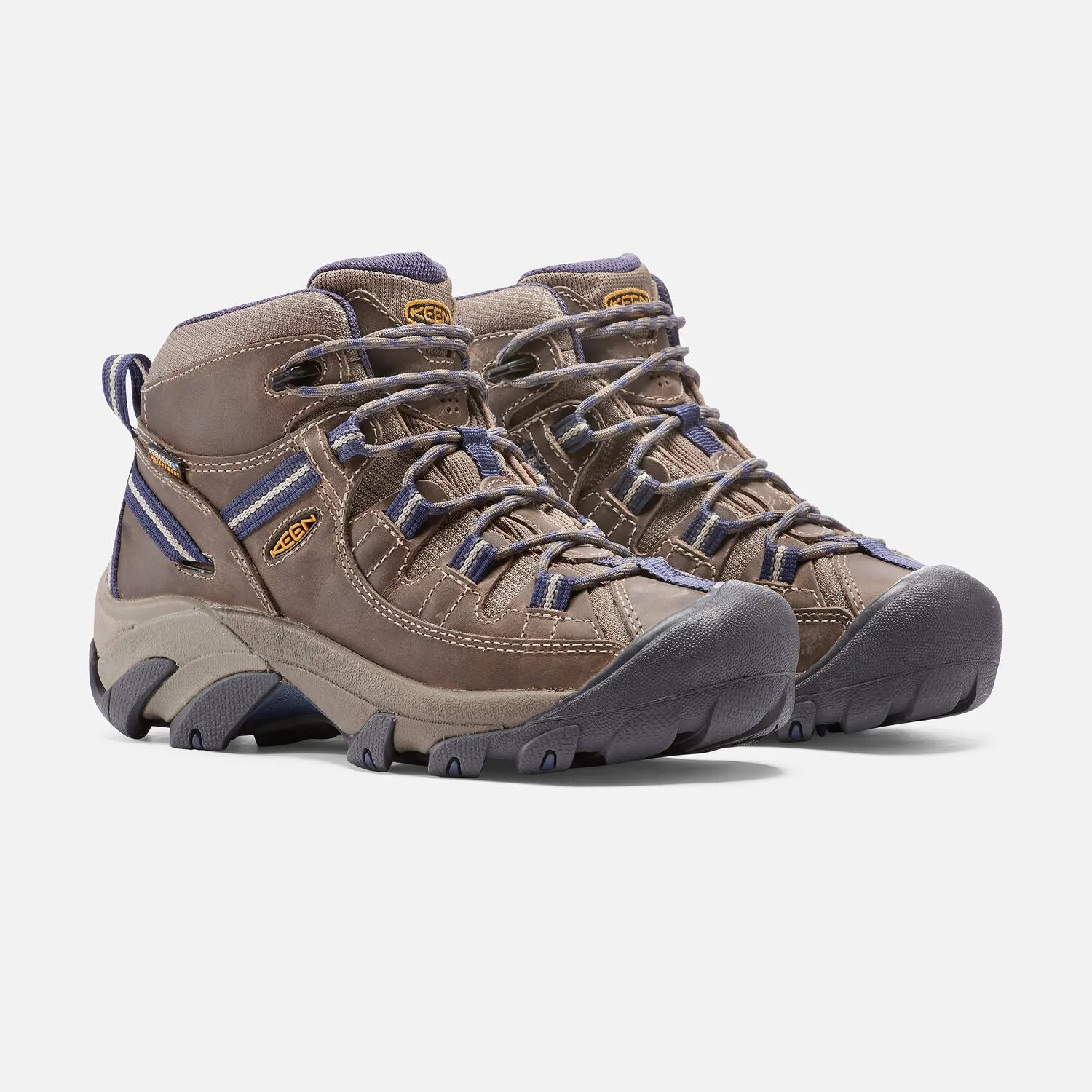 Women's Keen Targhee II Mid Waterproof Color: Goat/Crown Blue