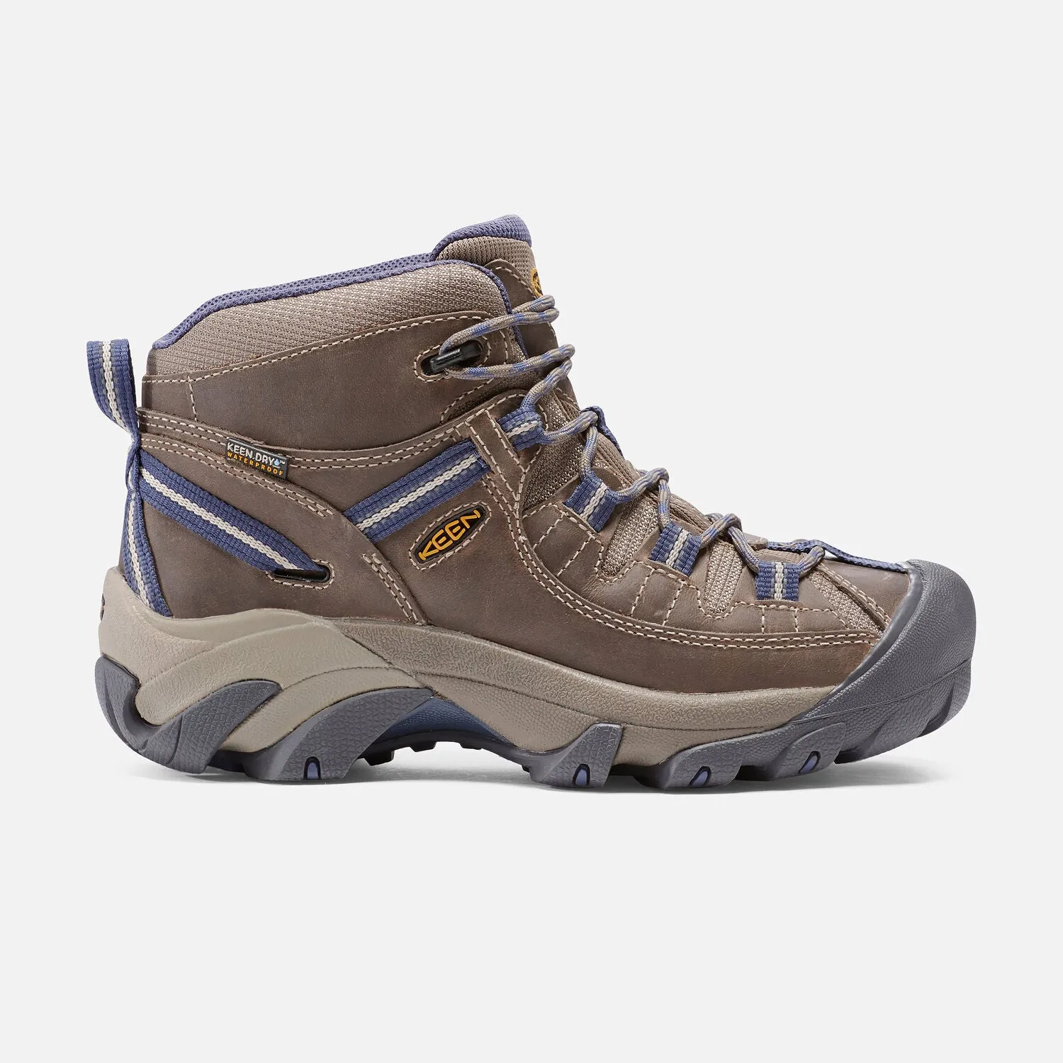 Women's Keen Targhee II Mid Waterproof Color: Goat/Crown Blue