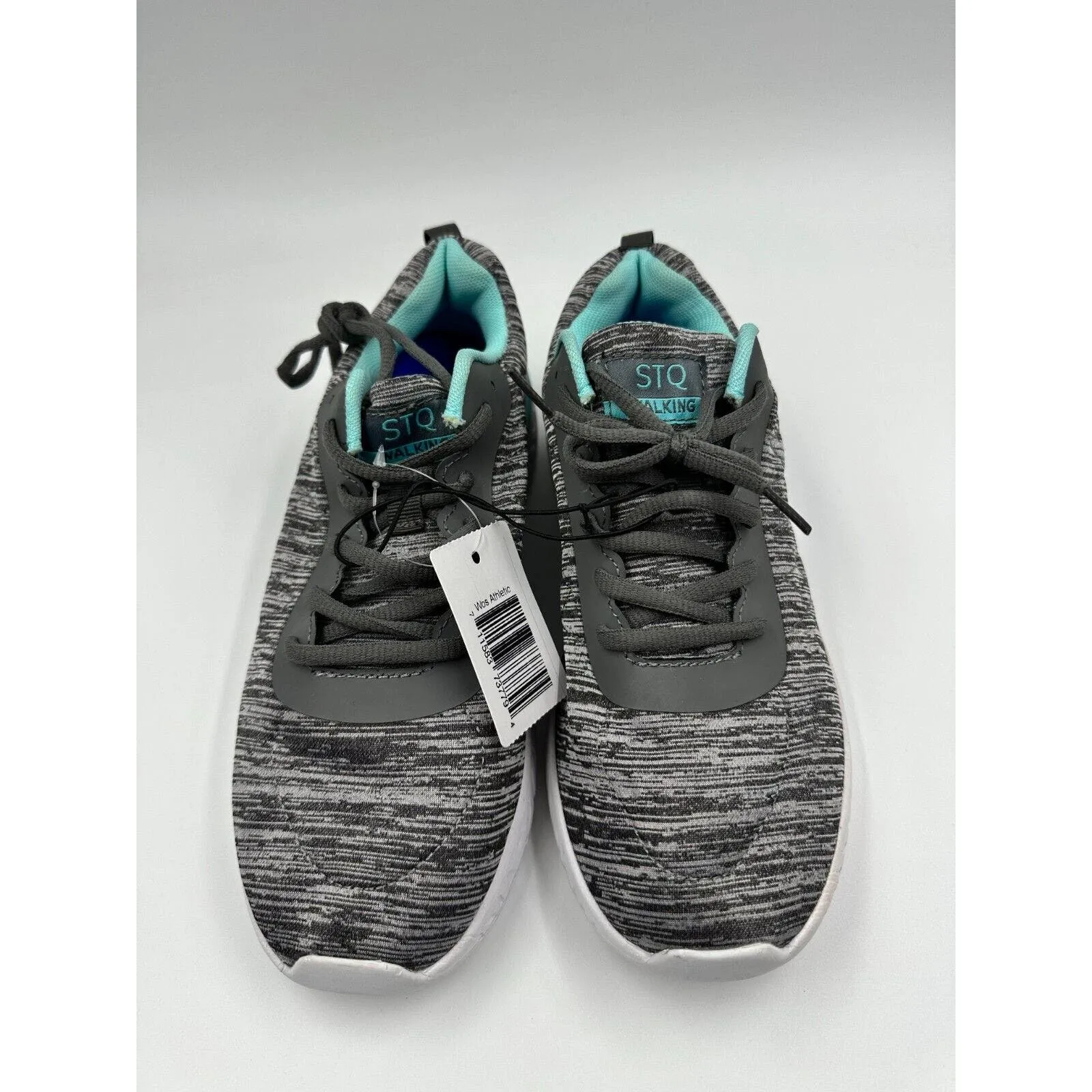 Women's Size 7, Grey and Turquoise Sneakers