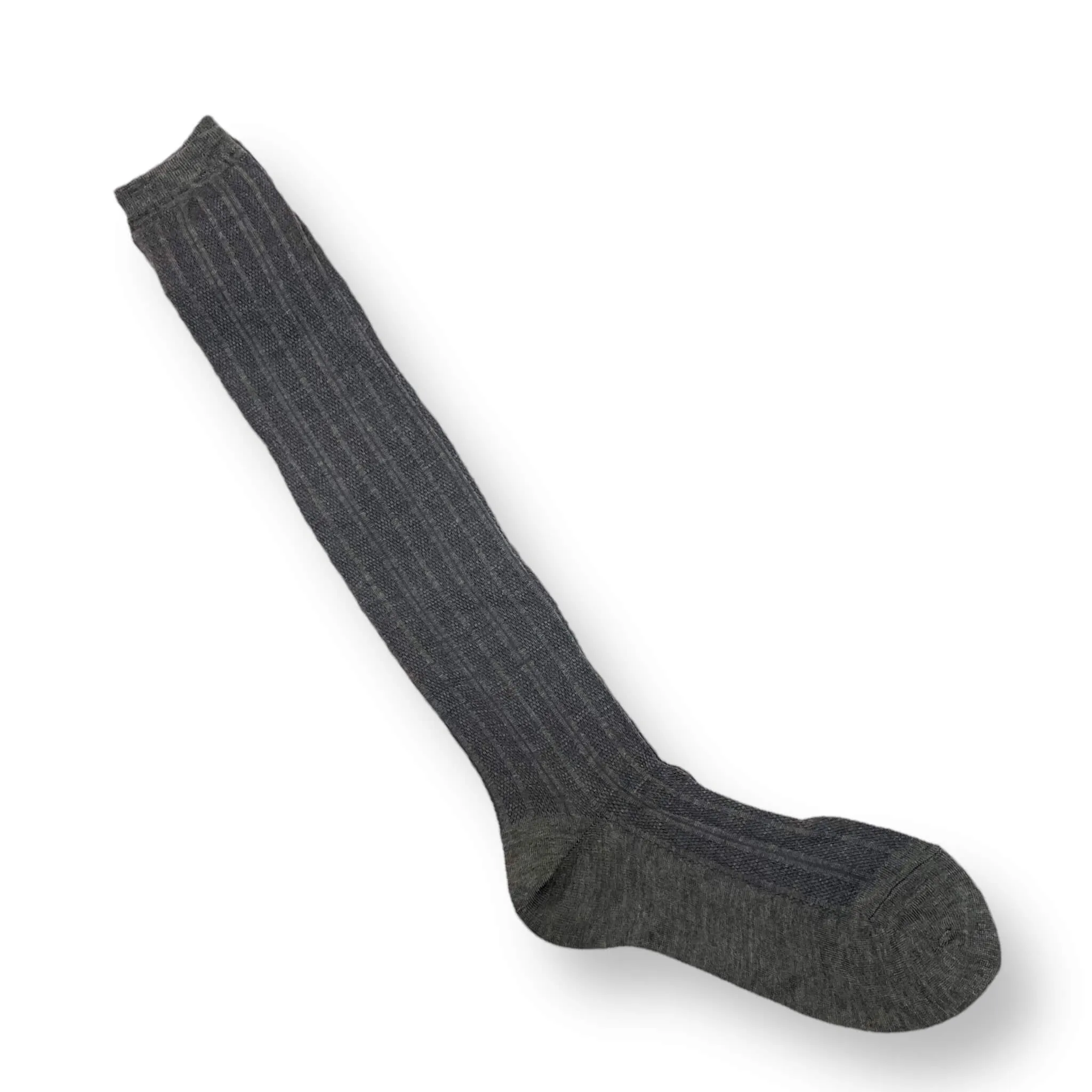 Women's Striped Gray Tall Socks