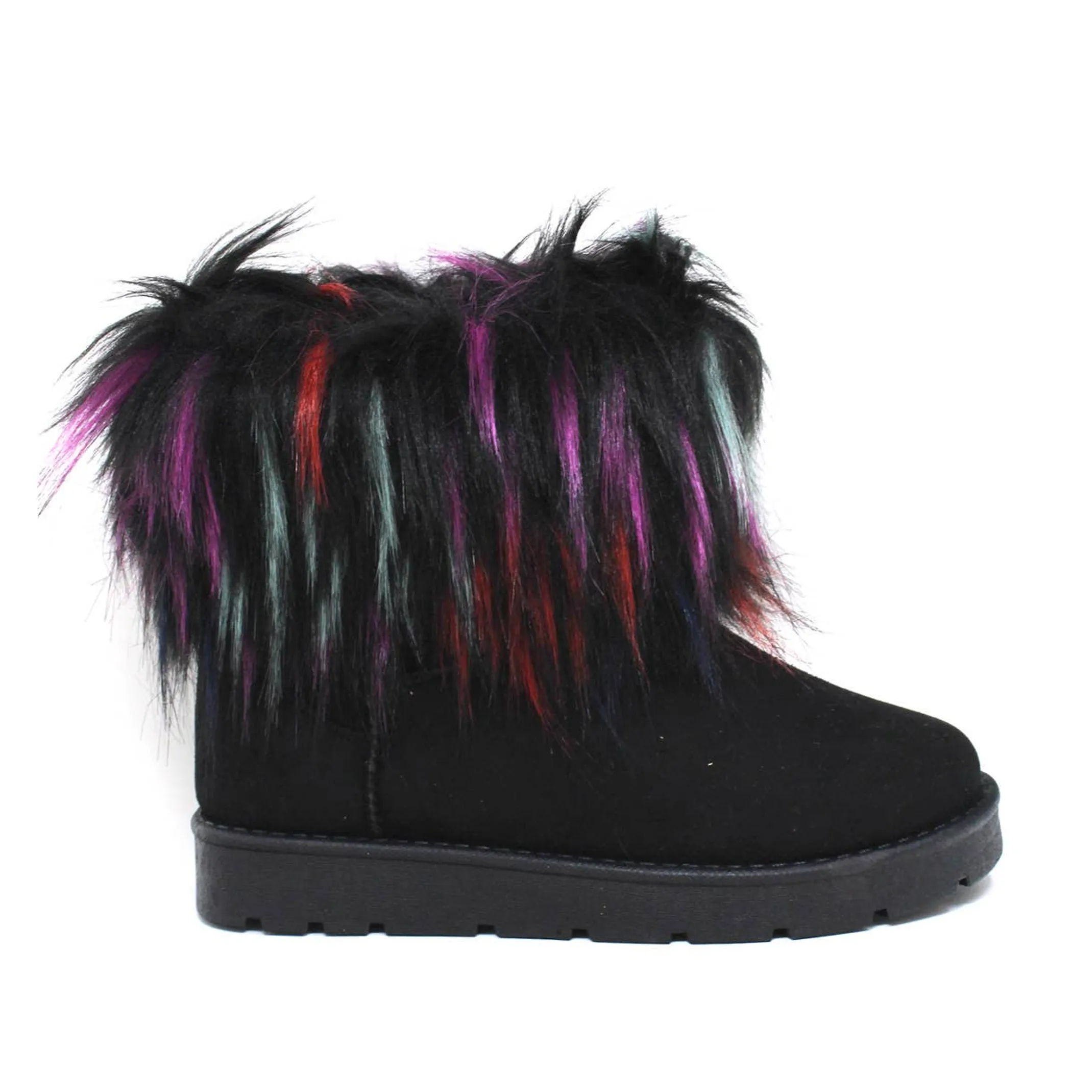 Yoki Womens Comet-39 Short Boot With Fur