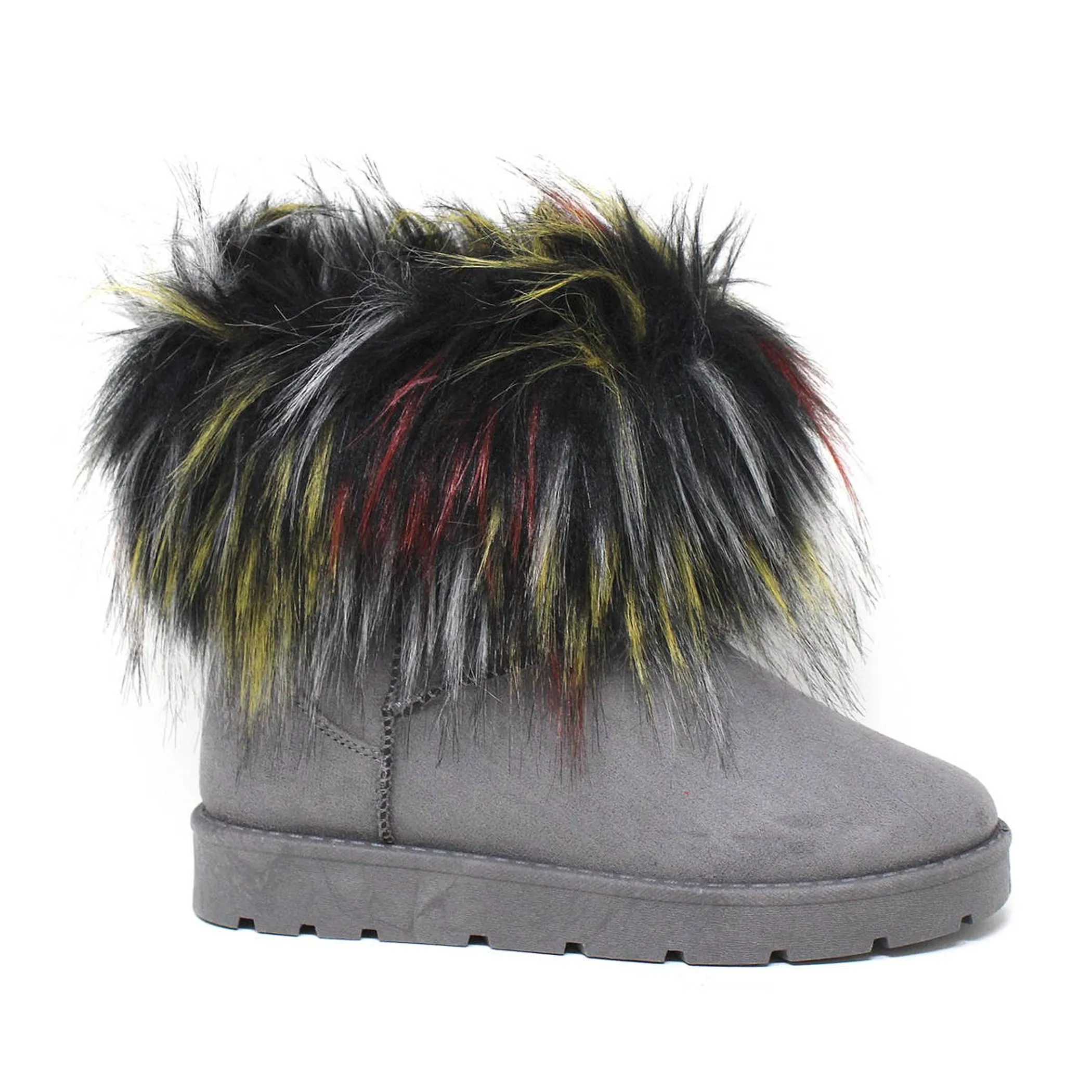 Yoki Womens Comet-39 Short Boot With Fur