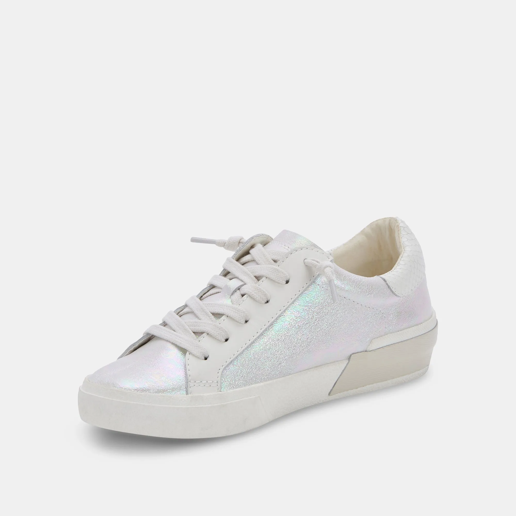 ZINA SNEAKERS OPAL METALLIC LEATHER