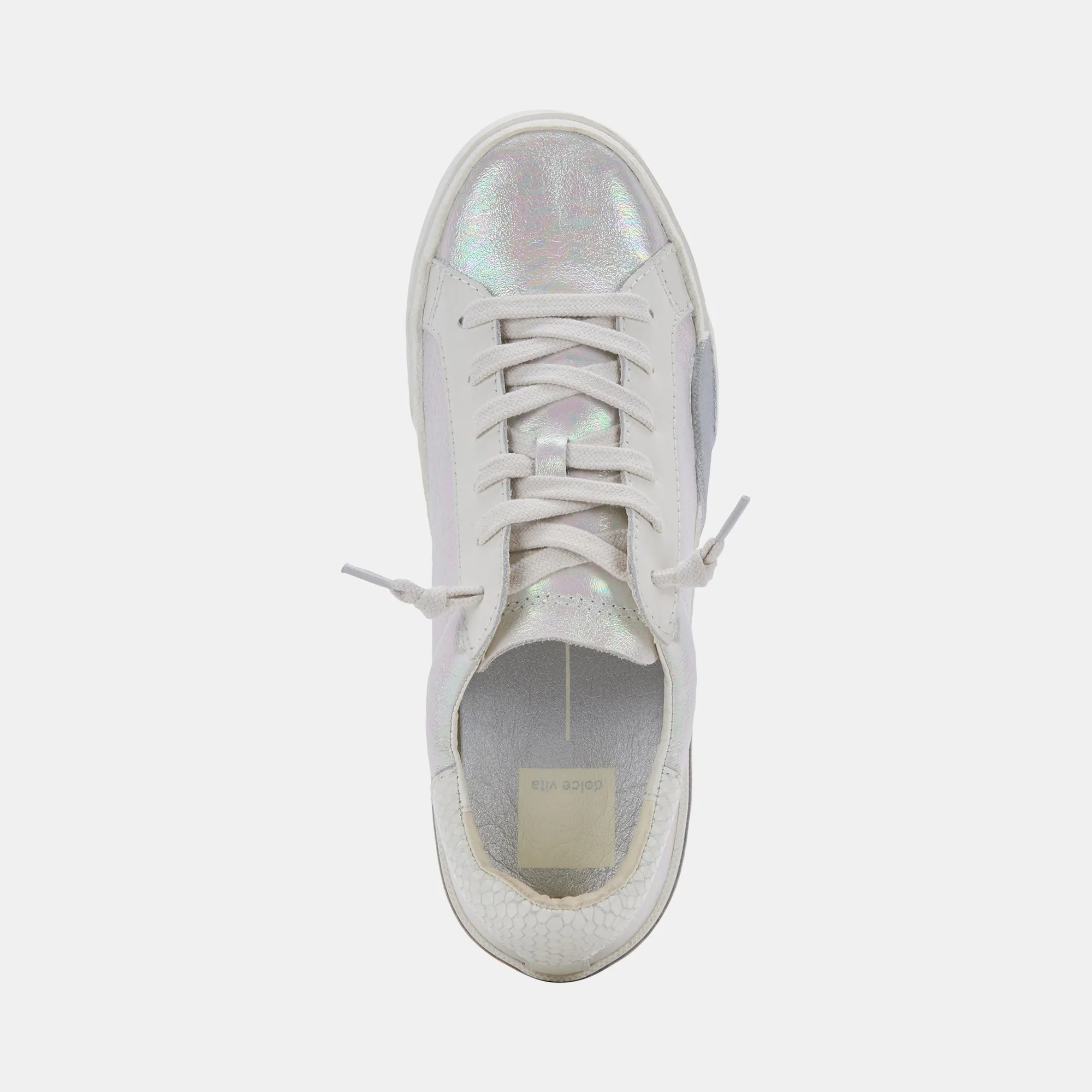 ZINA SNEAKERS OPAL METALLIC LEATHER